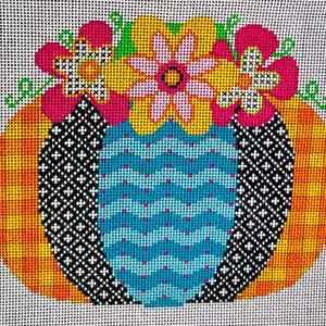 Pumpkin Flower Patch - ZigZag-18 Mesh