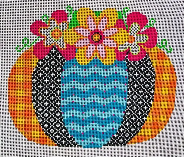Pumpkin Flower Patch - ZigZag-18 Mesh