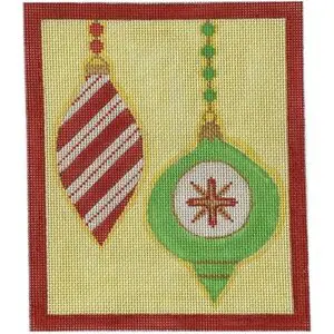 Mod Ornament Duo Stripe Orn-18 Mesh