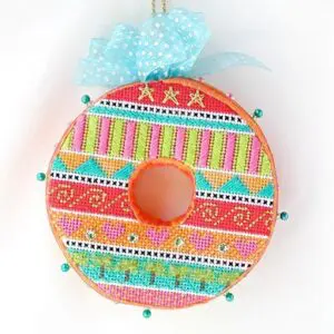 Tickled Pink - Palm Tree Wreath-18 Mesh
