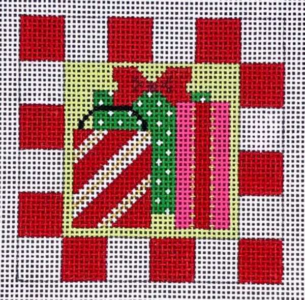 Christmas Package Ornament-18 Mesh