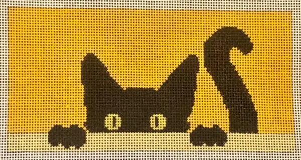 Peeky Kitty w/ Paws & Tail 3 x 6 Insert-18 Mesh