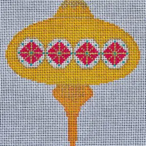 Brilliant Baubles Orn. - Orange/Pink Spike-18 Mesh