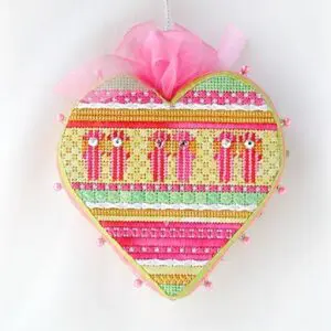Tickled Pink - Flip Flop Heart-18 Mesh