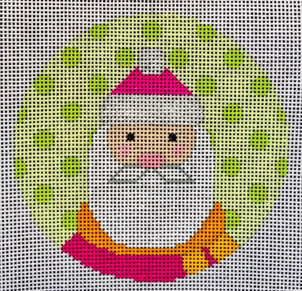 Snowflake Santa Ornament-18 Mesh
