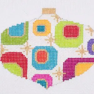 Mid-Century Orn. - Multi Color Dotted Orn.-18 Mesh