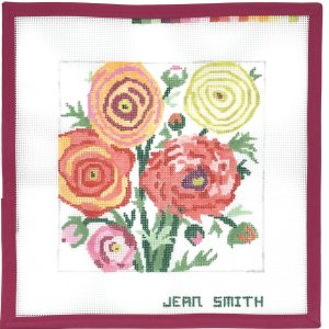 Small Ranunculus #2- 8" Square- 13 Mesh
