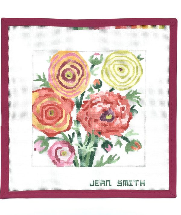 Small Ranunculus #2- 8" Square- 13 Mesh