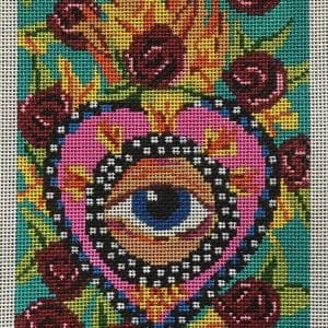 Sacred Heart Eye- 6"x8 1/2" 13 Mesh
