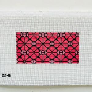 Pink Poppy Pattern- 6" X 3" 18 Mesh