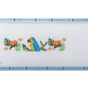 Parrot in Paradise Keychain- 10" X 1.81" -13 Mesh