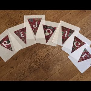 REJOICE Garland Red-5.75" x 7"-18 Mesh