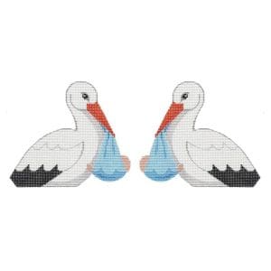It's a Boy Stork-5" x 4.25" - 18 Mesh