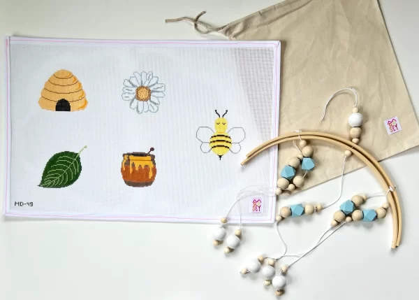 Busy Bee Mobile - 5 icons each 4" - 18 Mesh
