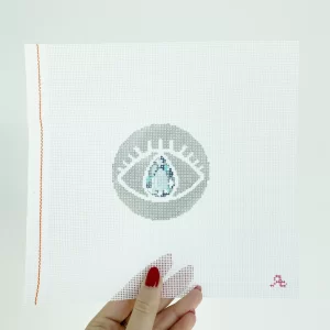 Diamond Evil Eye Gemstone for 3 x 3 "
