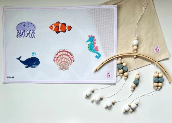Under the Sea Mobile - 5 icons each 4" - 18 Mesh