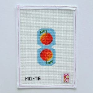 Oranges Scissor Fob - 2" x 4" - 13 Mesh