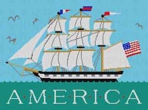 Tall Ship - 16.25 x 12" - 13 Mesh