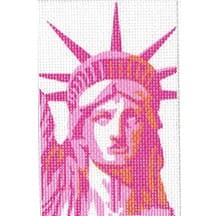 Statue of Liberty Hot Pink Passport Insert - 2.75" x 4.25" - 18 M
