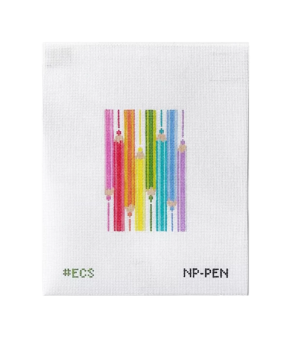 Colored Pencils Passport Insert- 3” x 4.5”- 18 Mesh