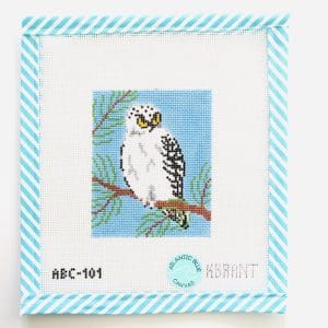 Snowy Owl - 3.5" X 4.25 "-18 Mesh