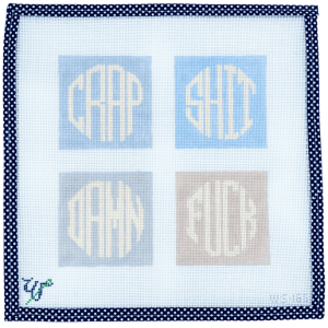 Dirty Coasters - Neutrals - Set of 4" x 4" 13 Mesh