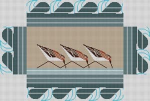 Sanderlings Brickcover -8.5 x 12.5" - 18 Mesh