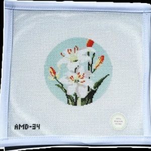 Lily of the Valley - Flowers of the Bible -18 Mesh 4" Round