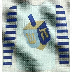 Dreidel On Light Blue Sweater-KKO212G-3.75x4 - 18M
