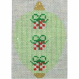Bauble Gold Tb Presents On Green Stripes-KKO218H-2.5x3.5 - 18M