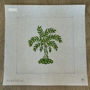 Boutique Green Palm Tree 10" x 10"-13 Mesh