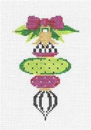 Pink Triple Onion Ornament - 18 mesh