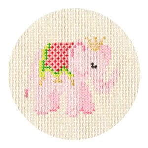 KB 1560-Advent Ornaments-Elephant- 2.5" Round- 18 Mesh