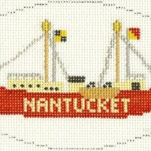 Nantucket Lightship Ornament 5″ x 3″-18 Mesh
