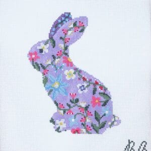 Bonnie the Bunny - Left Facing-18 mesh-4.25" x 5.5"