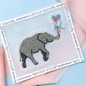 Baby Elephant with Balloons-18 Mesh
