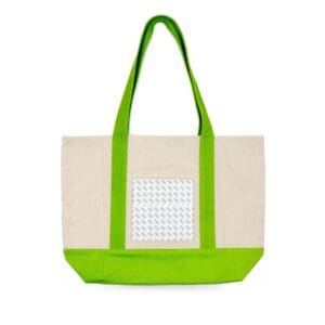 Canvas Tote Bag - Green - 6" x 6" Opening