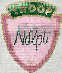 Troop Needlepoint 18 Mesh