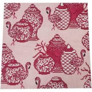 Flamingos and Fire Pillow 12" square 13 Mesh