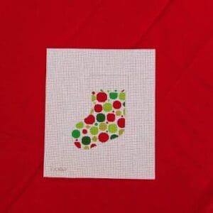 Bauble Dots Red & Green - 18 mesh