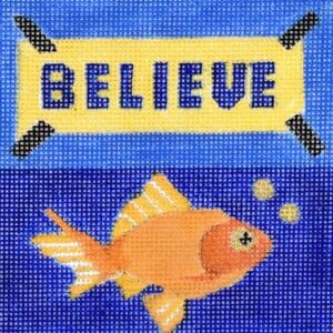 Believe 4" square - 18 mesh