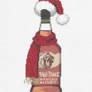 Santa Hat & Scarf Buffalo Trace Bottle