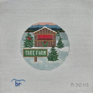 Tree Farm-Winter -4 1/4" Round-18 mesh