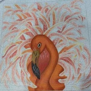 Flamingo 14.75" x 14.75" 13 mesh