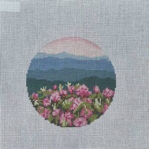 Rhododendron on the Blue Ridge -4.25" round -18 mesh