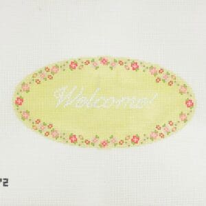 Welcome! 6 1/2" x 3 1/2"- 18 Mesh