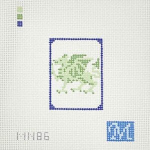 Green Dragon Tile 2 1/4" x 3"- 13 Mesh