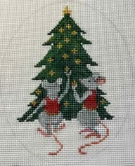 Holiday Helpers-4" x 5" Oval"-18 Mesh