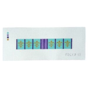 Fleur de Lis 13 Key Fob- 13 Mesh