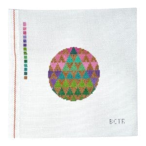 BCTR Bargello Christmas Tree Round- 2 3/4" Round-18 Mesh
